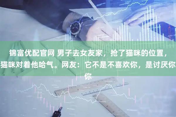 锦富优配官网 男子去女友家，抢了猫咪的位置，猫咪对着他哈气。网友：它不是不喜欢你，是讨厌你