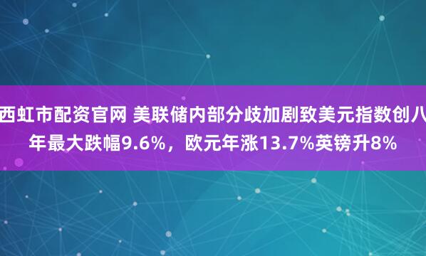 西虹市配资官网 美联储内部分歧加剧致美元指数创八年最大跌幅9.6%，欧元年涨13.7%英镑升8%